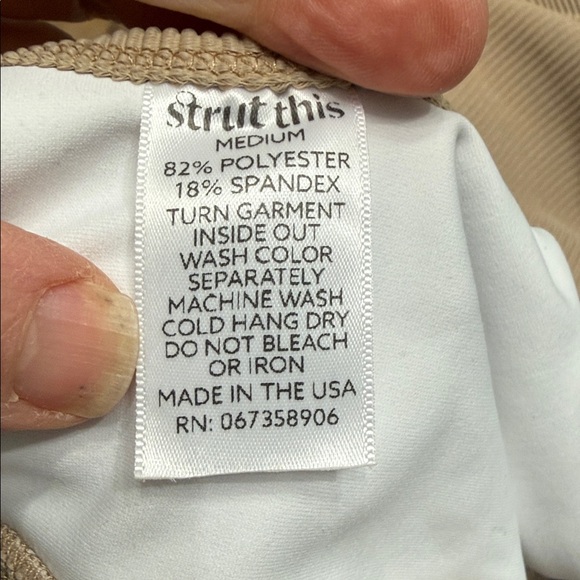 Strut this Tan Ribbed Crop Top - Picture 5 of 5